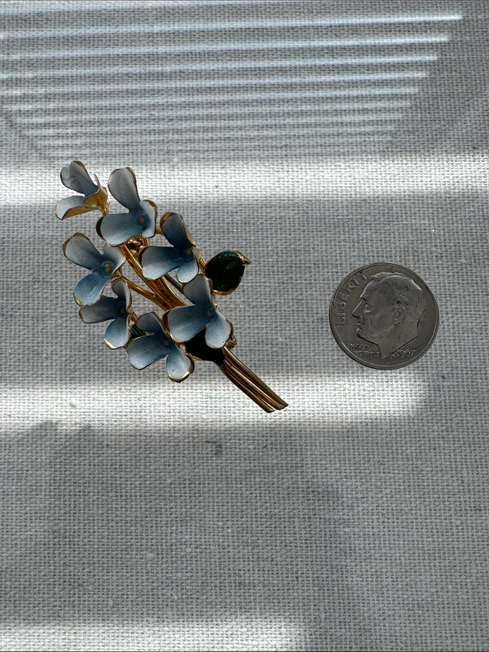 Forget Me Not Floral Brooch
